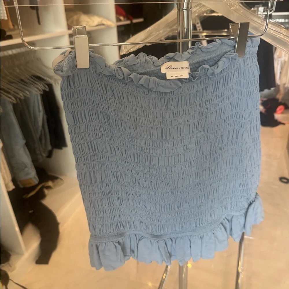 Lovers + Friends Light Blue Crop Top and Skirt Set - Picture 3 of 6